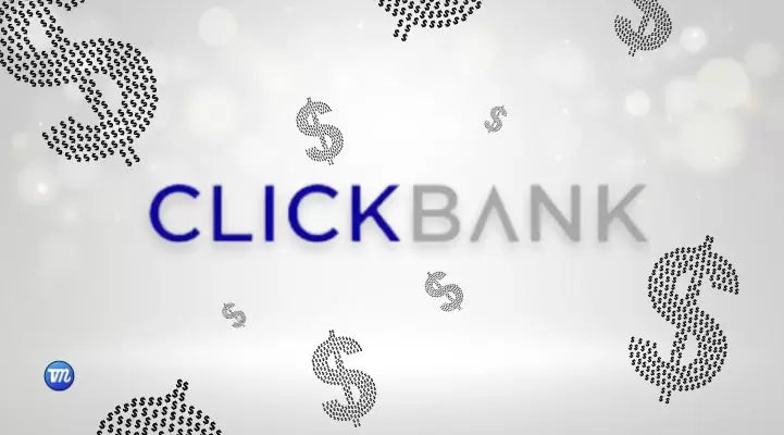 ClickBank logo with dollar signs, representing affiliate marketing opportunities.